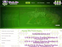 Tablet Screenshot of floridaelitelacrosse.com